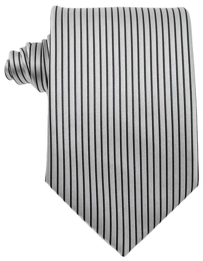 Classic Silver Grey Men's Tie Necktie